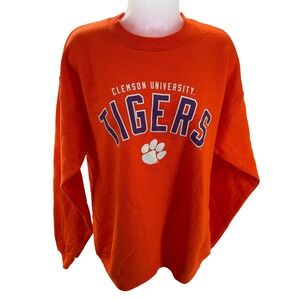 Clemson Tigers Orange Crewneck Sweatshirt Unisex‎ Medium NEW